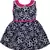 blue Cotton  stitched    dress