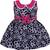 blue Cotton  stitched    dress