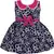 blue Cotton  stitched    dress