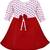 Red Cotton  stitched    dress