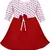 Red Cotton  stitched    dress