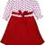 Red Cotton  stitched    dress