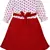 Red Cotton  stitched    dress