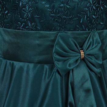 Green Cotton  stitched    dress 3