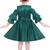 Green Cotton  stitched    dress