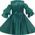 Green Cotton  stitched    dress