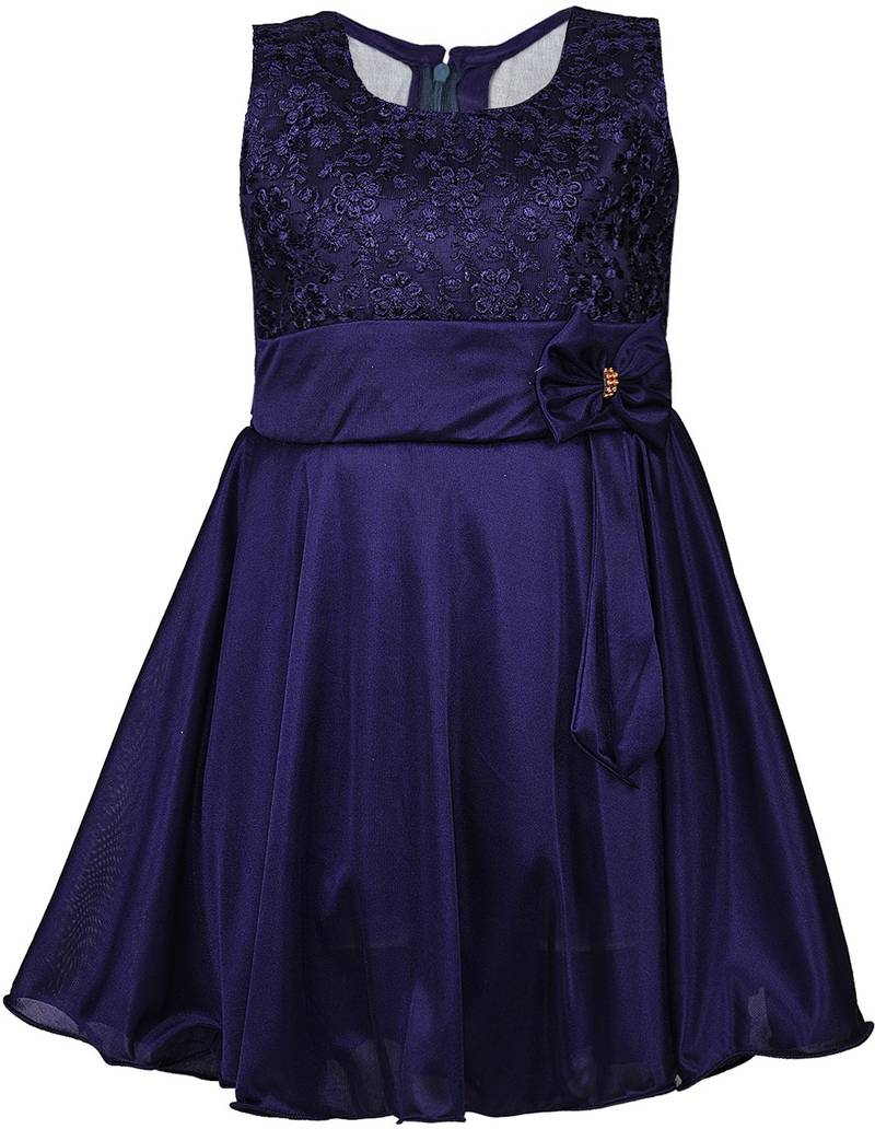 blue Cotton  stitched    dress