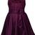 Purple Cotton  stitched    dress
