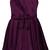 Purple Cotton  stitched    dress