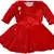 Red Cotton  stitched    dress