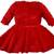 Red Cotton  stitched    dress