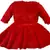 Red Cotton  stitched    dress