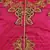 Pink satin stitched    dress