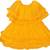Yellow Net stitched    dress
