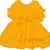 Yellow Net stitched    dress