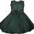 Green satin stitched    dress