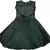 Green satin stitched    dress