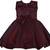 Maroon satin stitched    dress