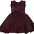 Maroon satin stitched    dress