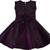 Purple satin stitched    dress