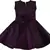 Purple satin stitched    dress