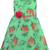 Green Georgette stitched    dress