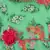 Green Georgette stitched    dress