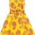 Yellow Georgette stitched    dress