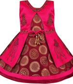 Multicolor Silk stitched    dress