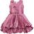 Purple satin stitched    dress