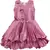 Purple satin stitched    dress