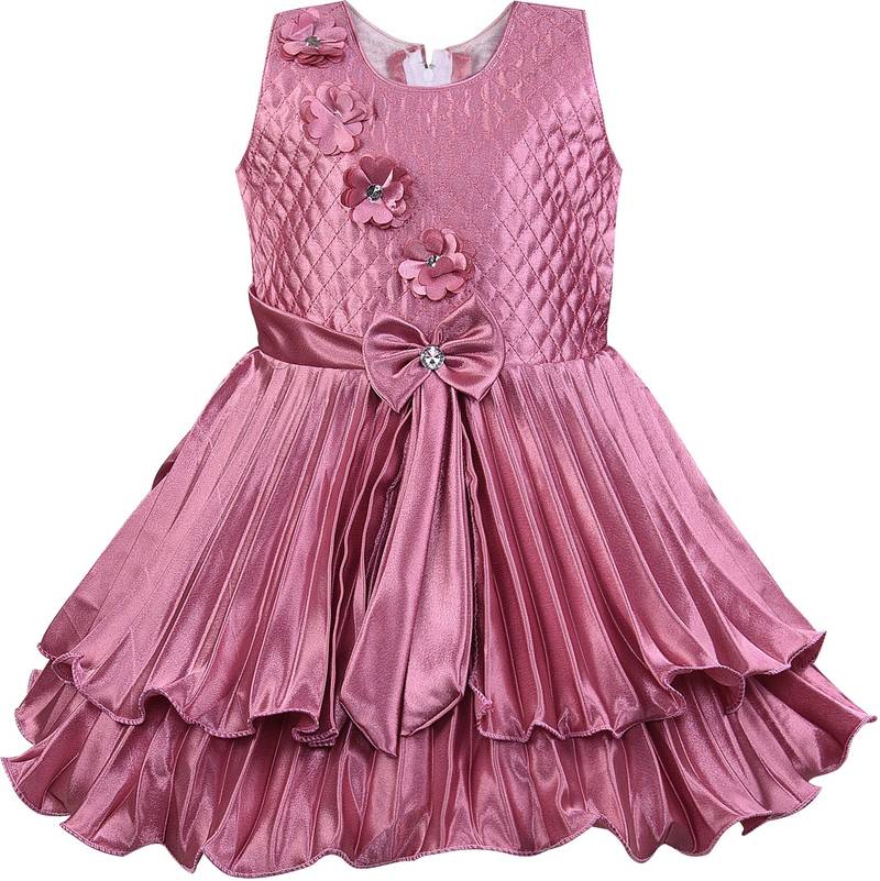 Purple satin stitched    dress