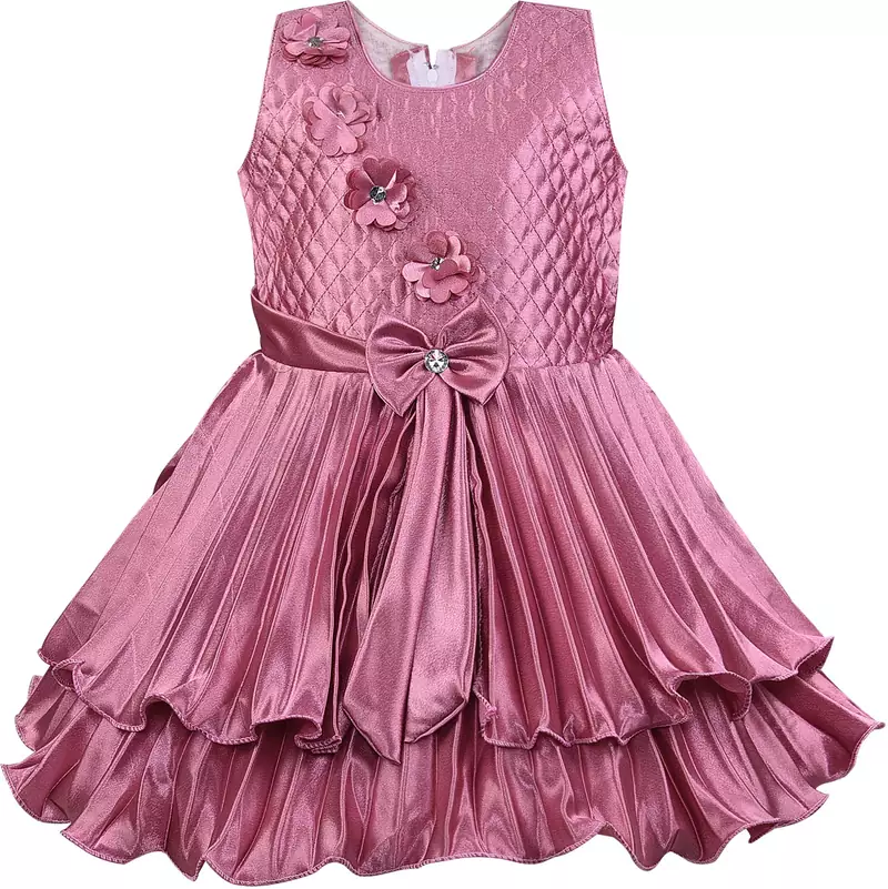 Purple satin stitched    dress