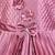 Purple satin stitched    dress