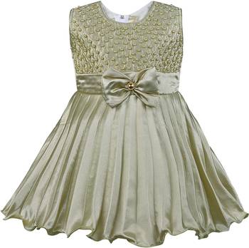 Green satin stitched    dress 1