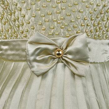 Green satin stitched    dress 3