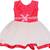 Red Net stitched    dress