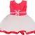 Red Net stitched    dress