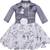 Grey Georgette stitched    dress
