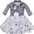 Grey Georgette stitched    dress