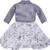 Grey Georgette stitched    dress