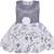 Grey Georgette stitched    dress