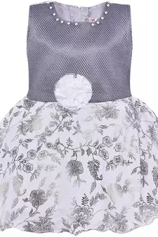 Grey Georgette stitched    dress