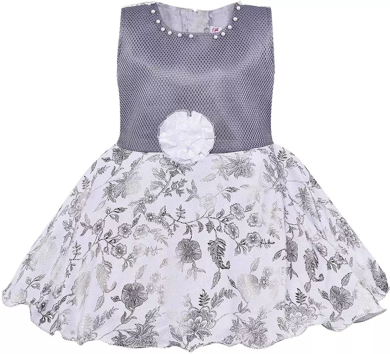 Grey Georgette stitched    dress