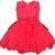 Red Silk stitched    dress
