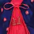 Red Silk stitched    dress