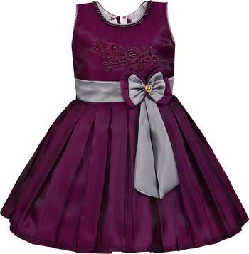 Purple satin stitched    dress 1