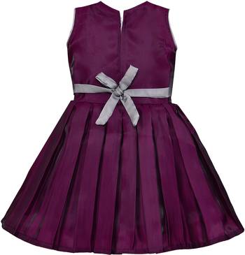 Purple satin stitched    dress 2