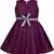 Purple satin stitched    dress
