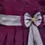 Purple satin stitched    dress